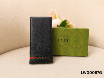 Gucci Web Stripe Long Wallet – Black