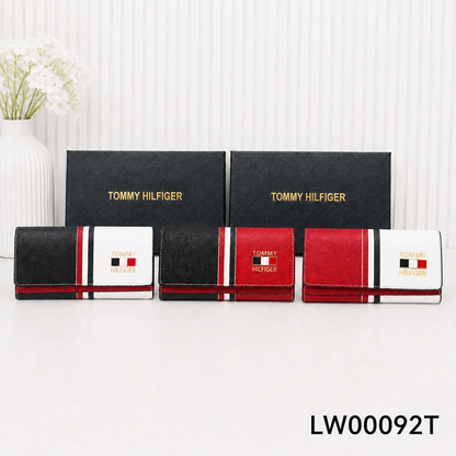 Tommy Hilfiger Color Block Flap Long Wallet
