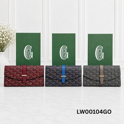 Goyard Goyardine Flap Long Wallet