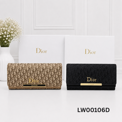 Dior Oblique Monogram Continental Long Wallet