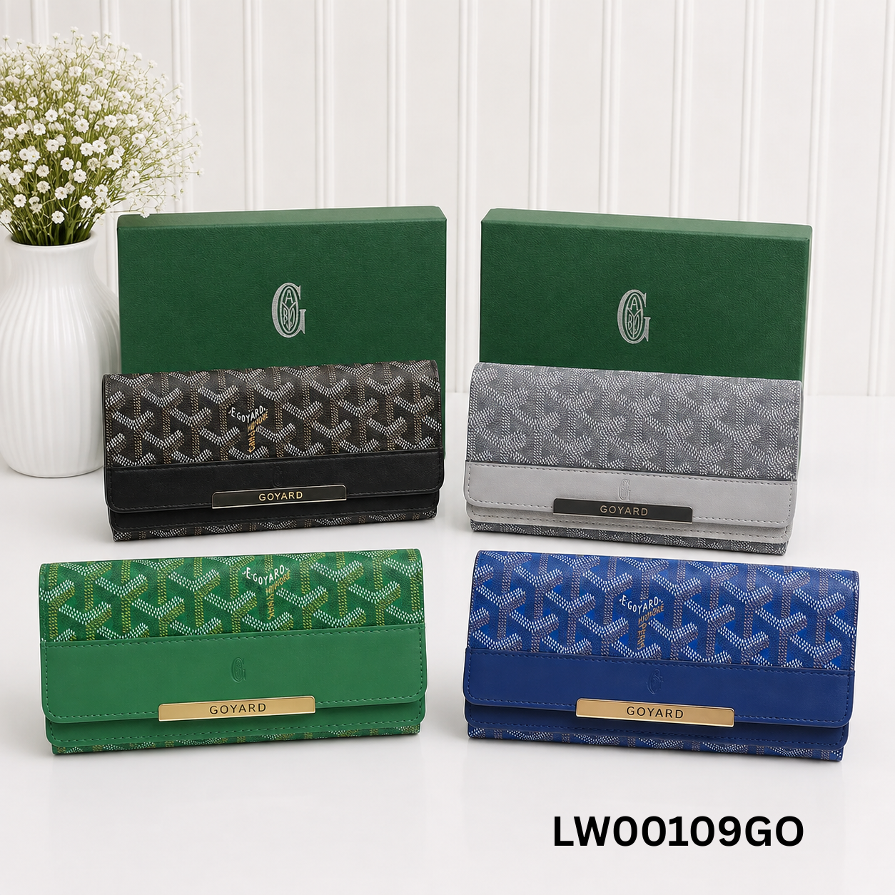 Goyard Goyardine Continental Long Wallet