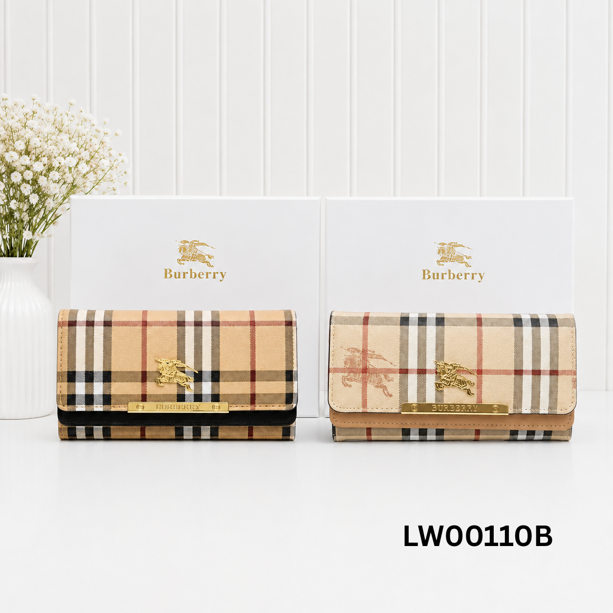 Burberry Vintage Check Continental Long Wallet