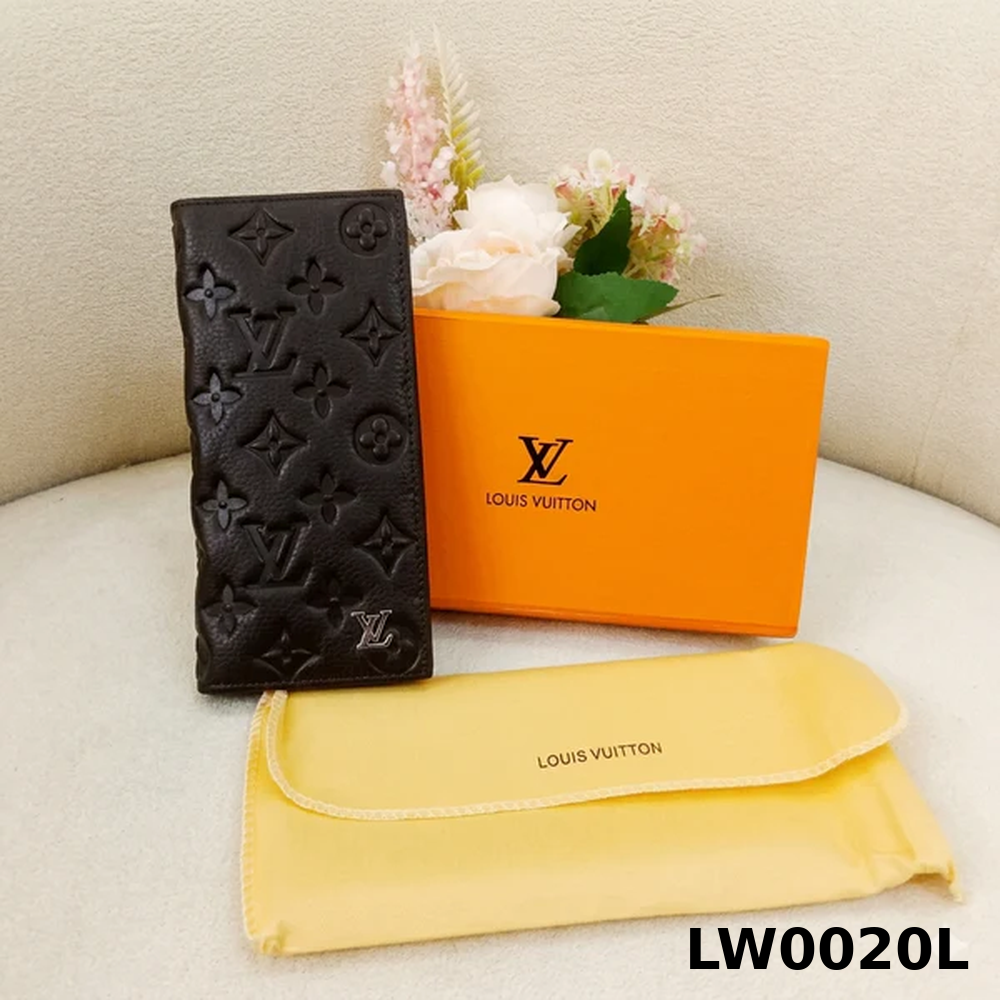 Lo-uis Vuitton Monogram Embossed Long Wallet Style