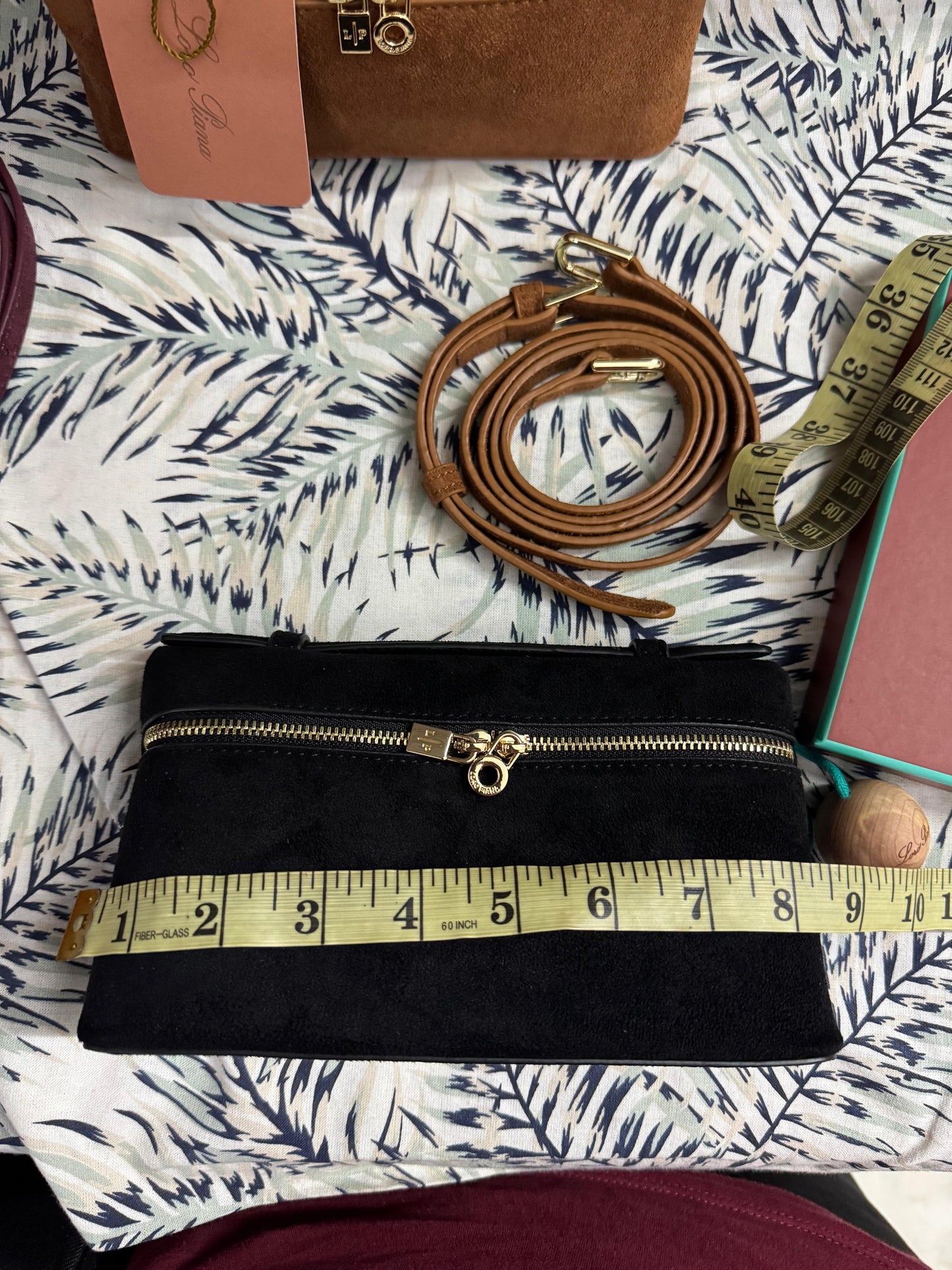 Loro Piana Extra Pocket L19 Pouch in Suede Leather