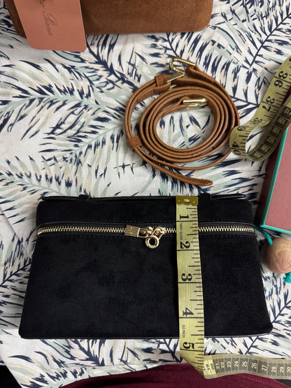 Loro Piana Extra Pocket L19 Pouch in Suede Leather
