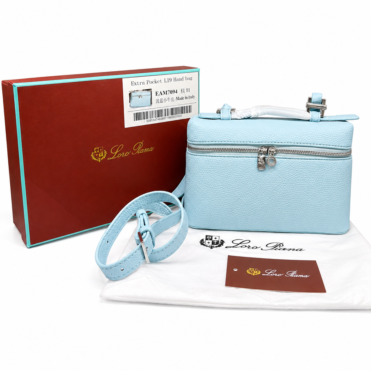 Loro Piana Leather Vanity Crossbody Bag