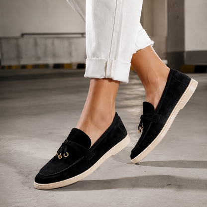 Loro Piana Suede Penny Loafers