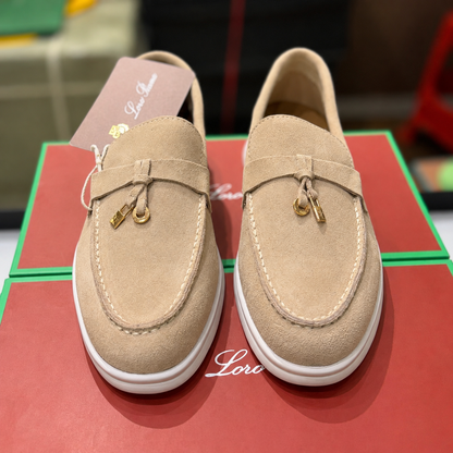 Loro Piana Suede Penny Loafers