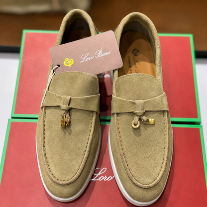Loro Piana Suede Penny Loafers