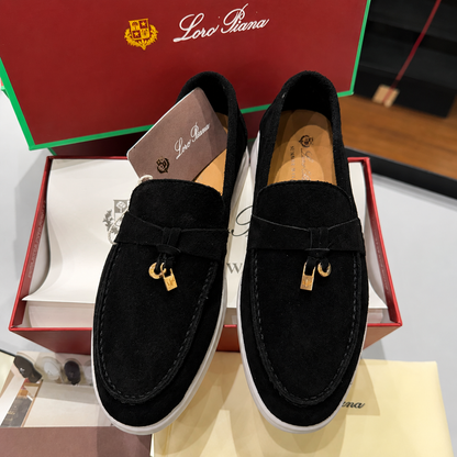 Loro Piana Suede Penny Loafers