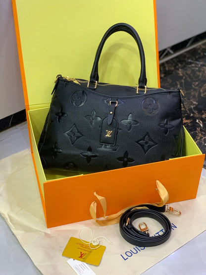 Louis Vuitton Monogram Empreinte Leather Shoulder Tote Bag