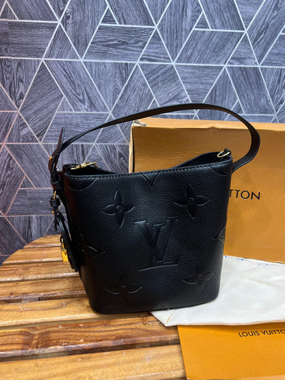 Lo-uis Vuitton All In BB Bucket Bag (Monogram Empreinte Leather)