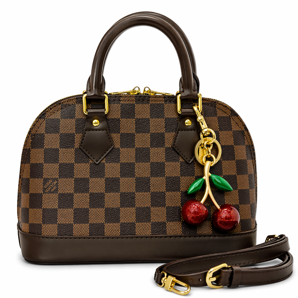 Louis Vuitton Alma BB Bag (Damier Ebene Canvas) - Official Model