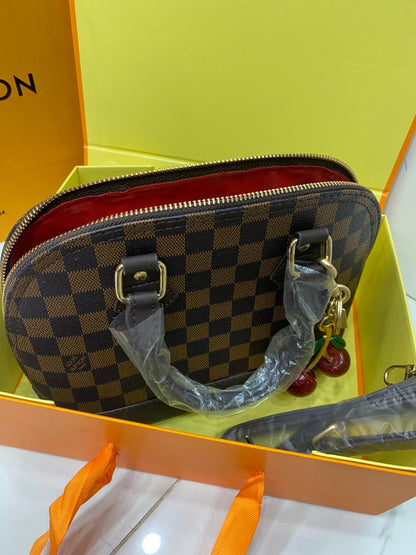 Louis Vuitton Alma BB Bag (Damier Ebene Canvas) - Official Model