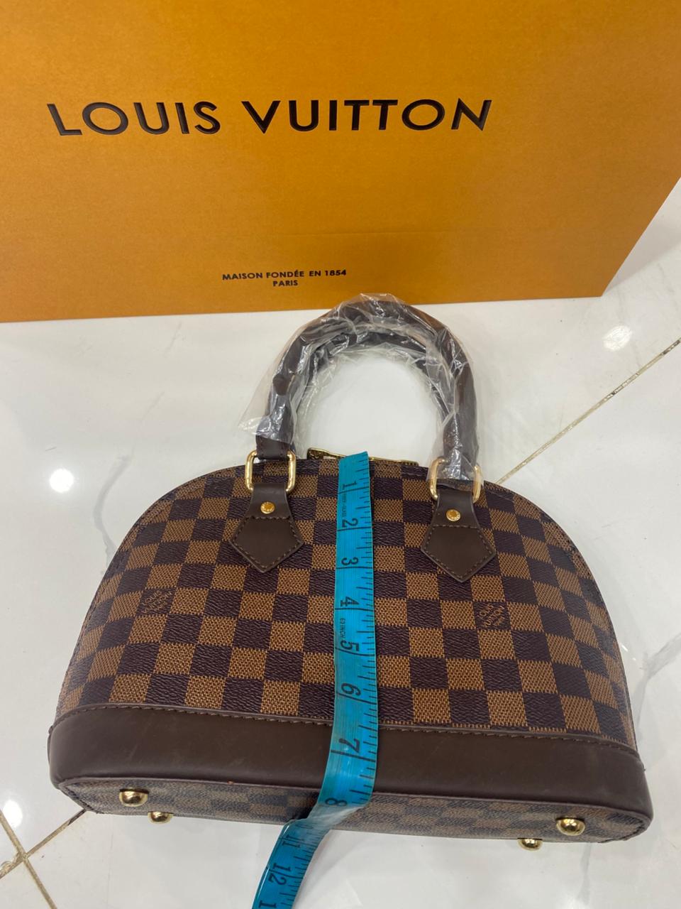 Louis Vuitton Alma BB Bag (Damier Ebene Canvas) - Official Model