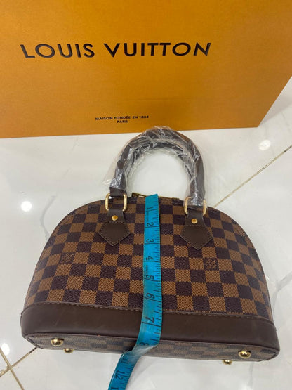 Louis Vuitton Alma BB Bag (Damier Ebene Canvas) - Official Model