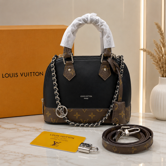 Louis Vuitton Alma BB Silhouette Bag – Black Monogram