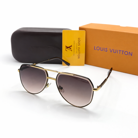 Lo-uis Vuitton Aviator Metal Frame Sunglasses Style