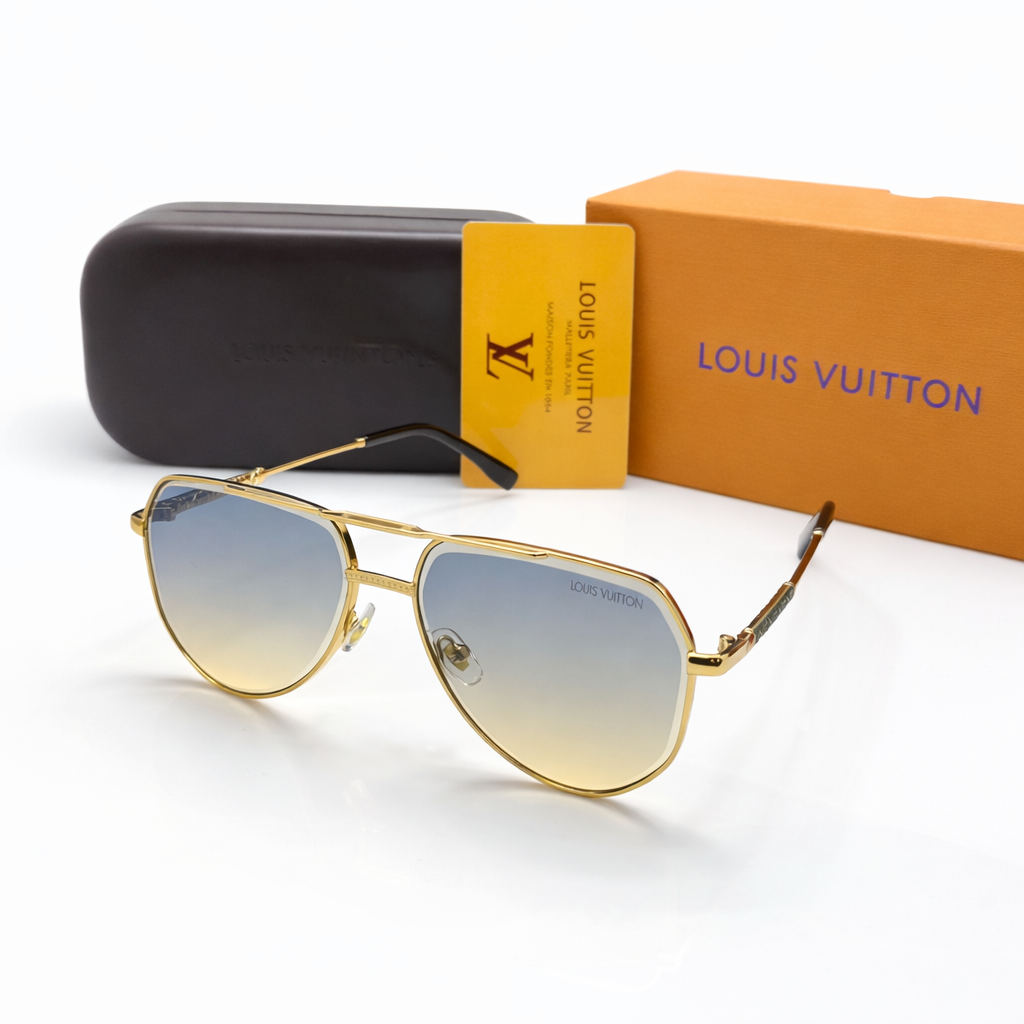 Lo-uis Vuitton Aviator Metal Frame Sunglasses Style