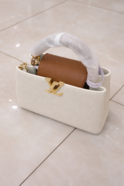 Lo-uis Vuitton Capucines BB Bag - Official Model