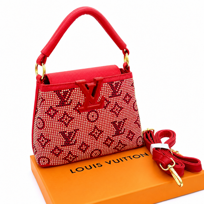 Louis Vuitton Capucines Crystal Monogram Top Handle Bag