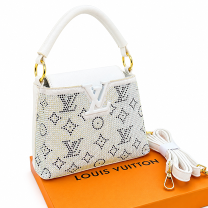 Louis Vuitton Capucines Crystal Monogram Top Handle Bag