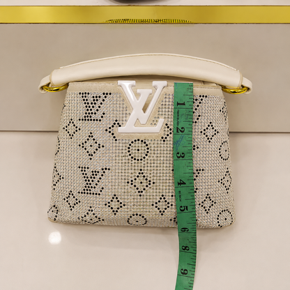 Louis Vuitton Capucines Crystal Monogram Top Handle Bag