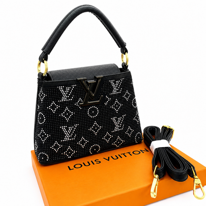 Louis Vuitton Capucines Crystal Monogram Top Handle Bag