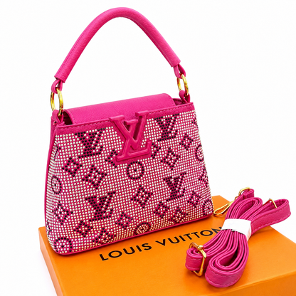 Louis Vuitton Capucines Crystal Monogram Top Handle Bag
