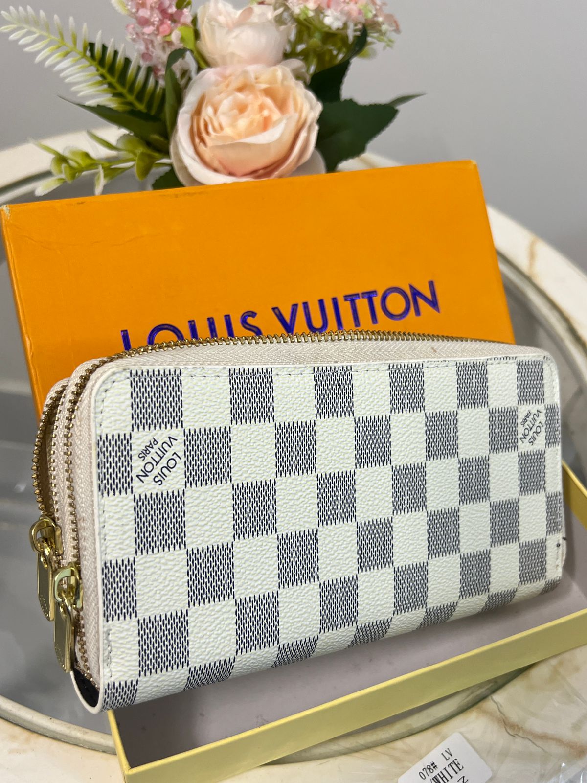 Louis Vuitton Damier Azur Zipper Wallet Style