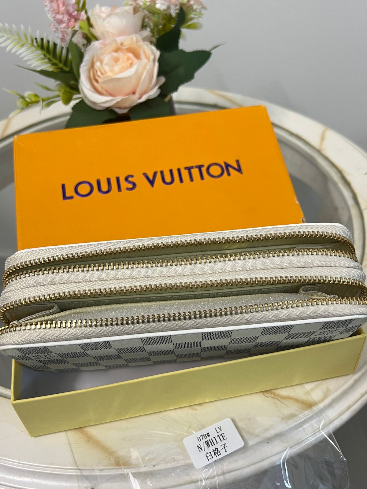 Louis Vuitton Damier Azur Zipper Wallet Style