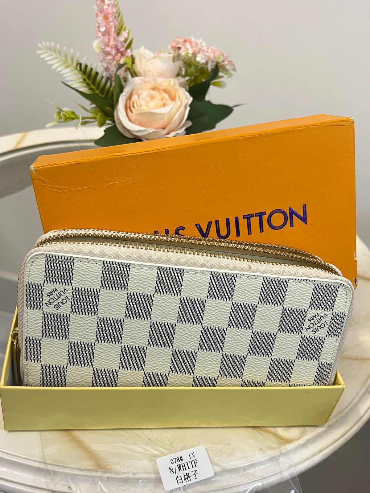 Louis Vuitton Damier Azur Zipper Wallet Style
