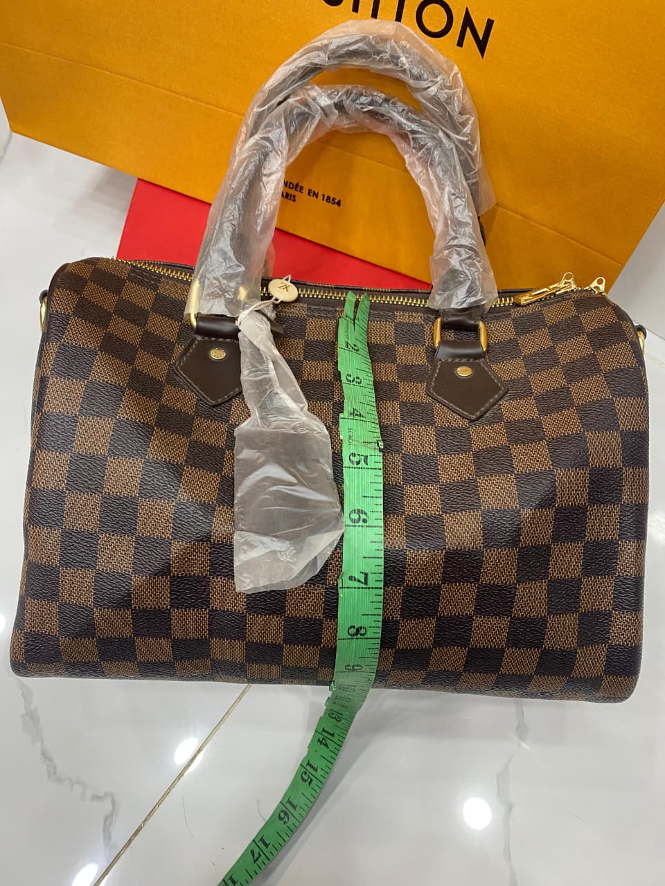 Louis Vuitton Damier Ebene Speedy Style Bag