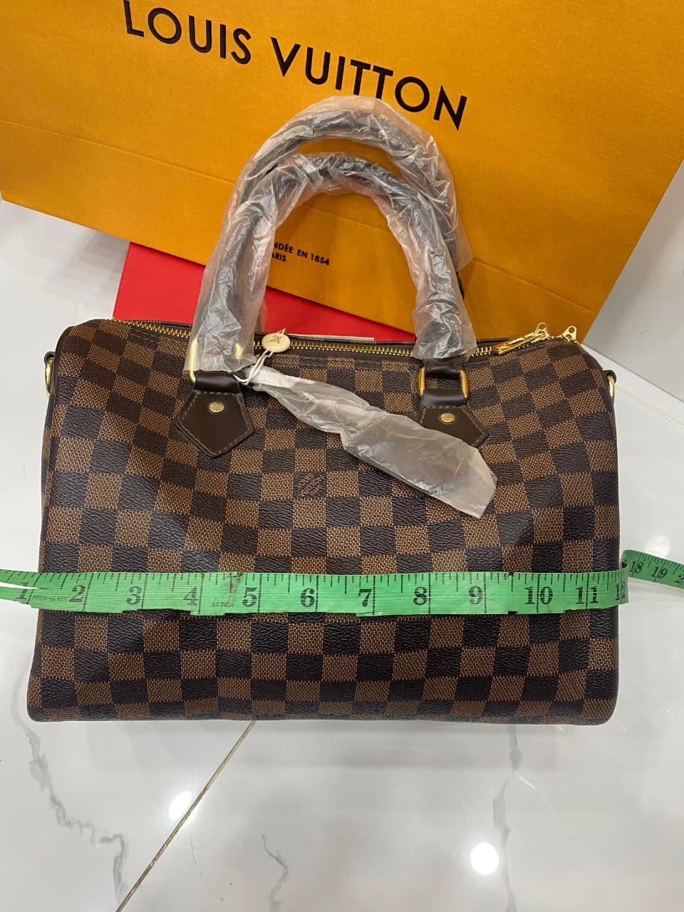 Louis Vuitton Damier Ebene Speedy Style Bag