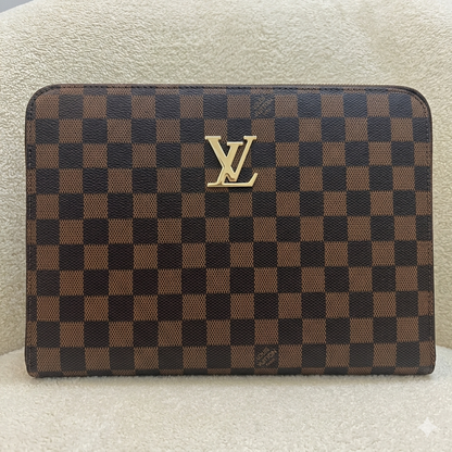 Louis Vuitton Damier Ebene Zip Clutch