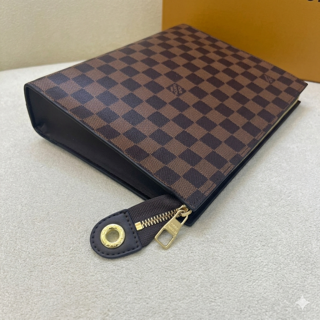 Louis Vuitton Damier Ebene Zipper Pouch