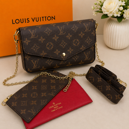 Louis Vuitton Félicie Pochette Monogram Chain Bag