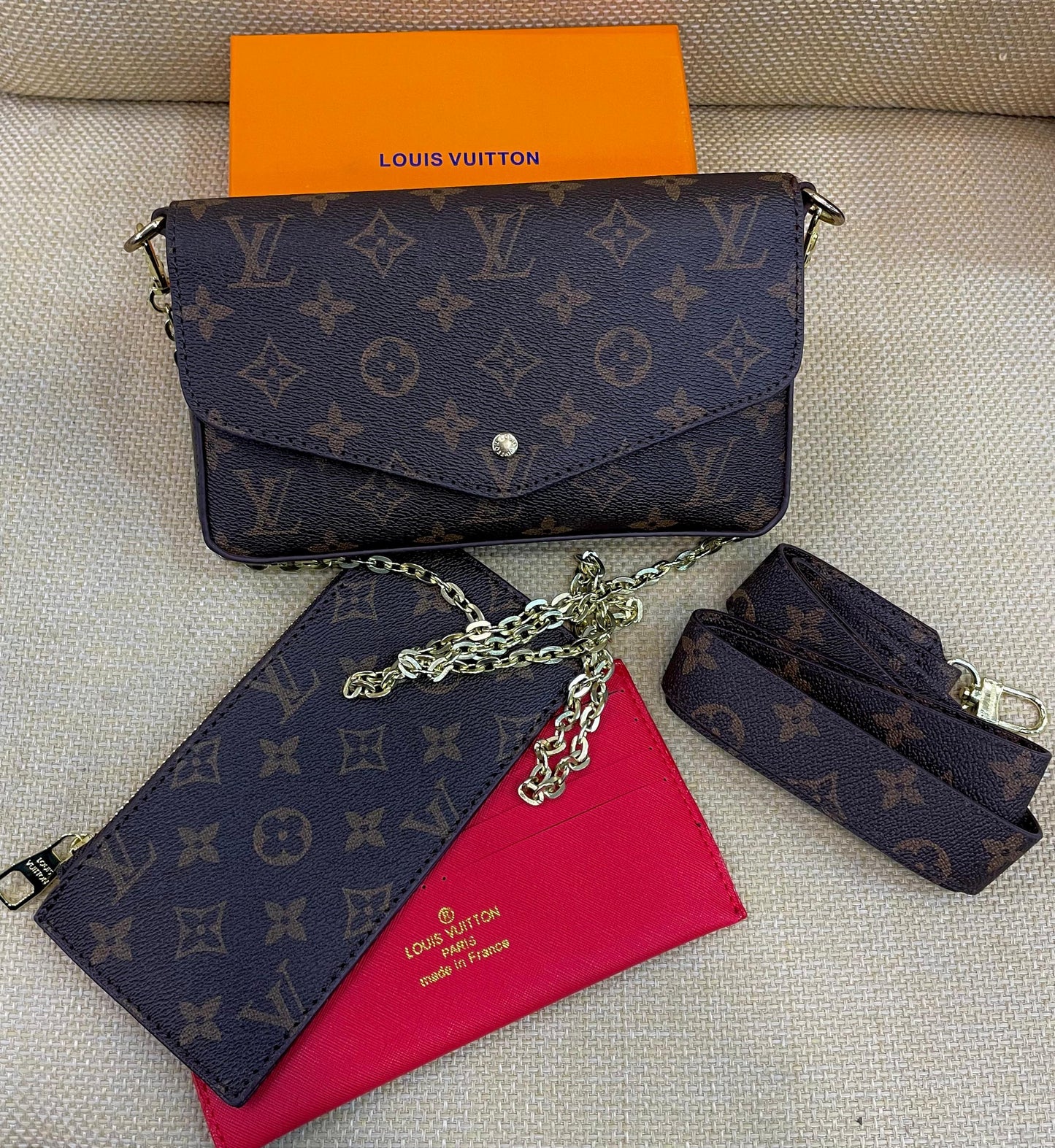 Louis Vuitton Félicie Pochette Monogram Chain Bag