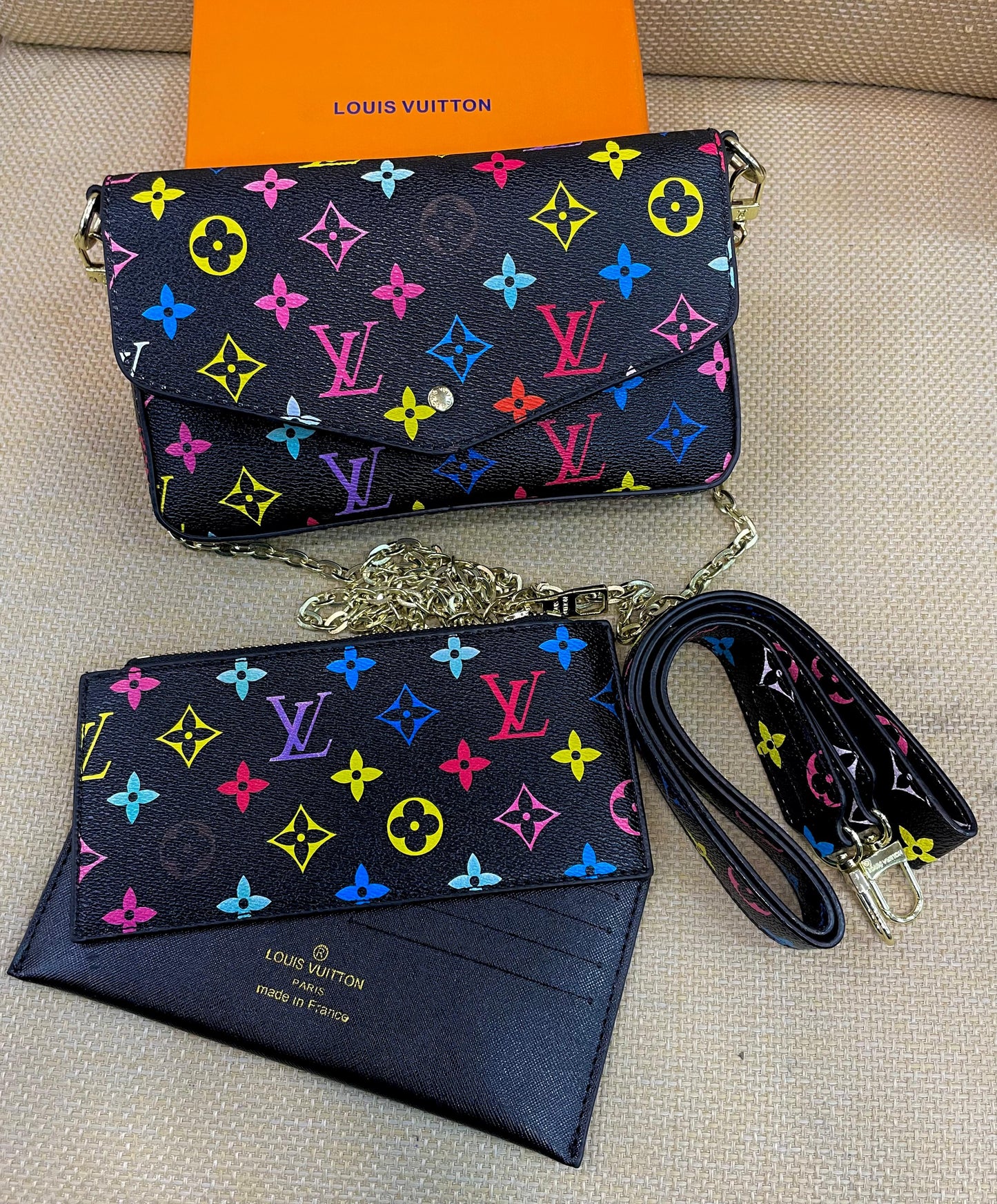 Louis Vuitton Félicie Pochette Monogram Chain Bag
