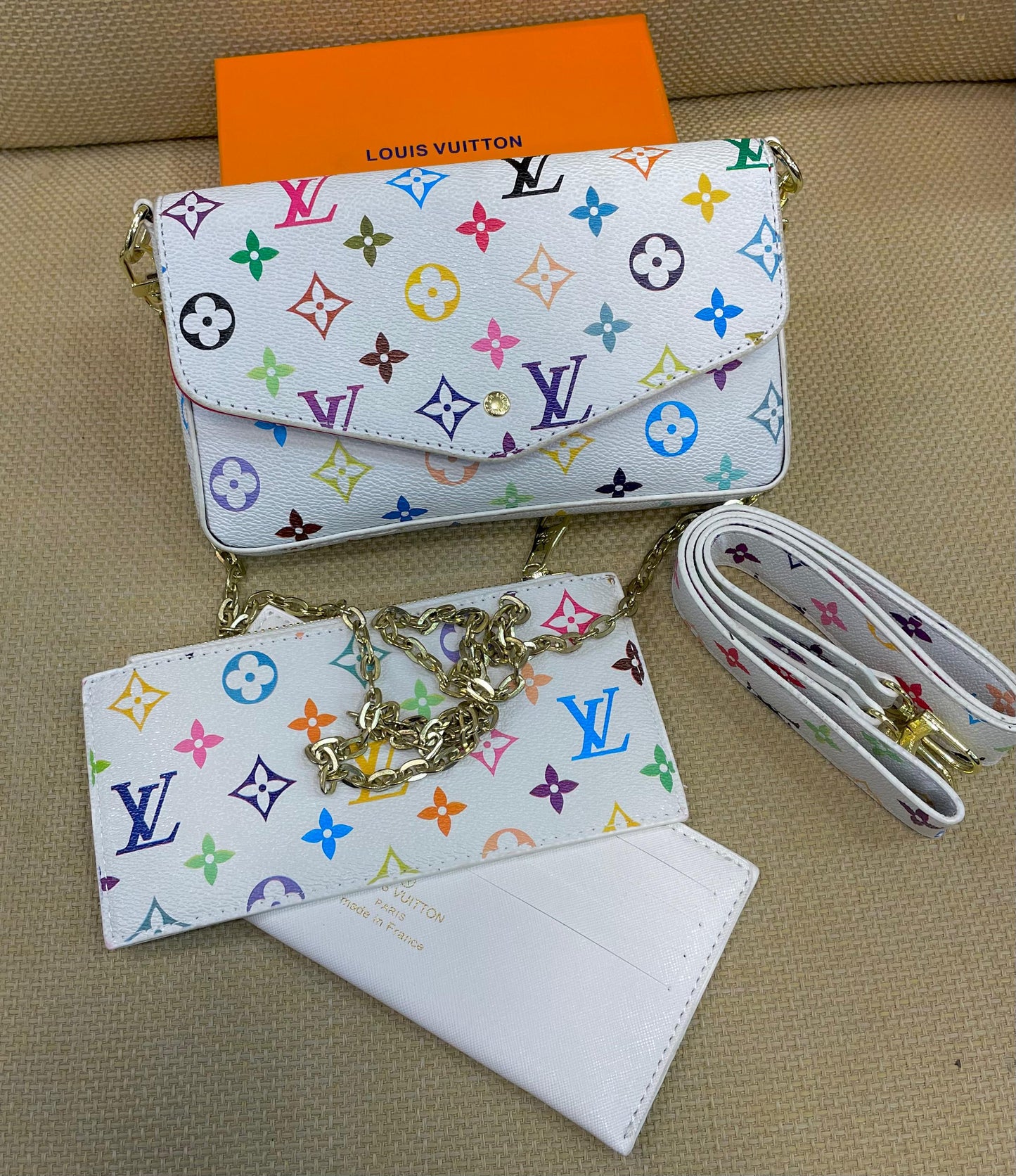 Louis Vuitton Félicie Pochette Monogram Chain Bag