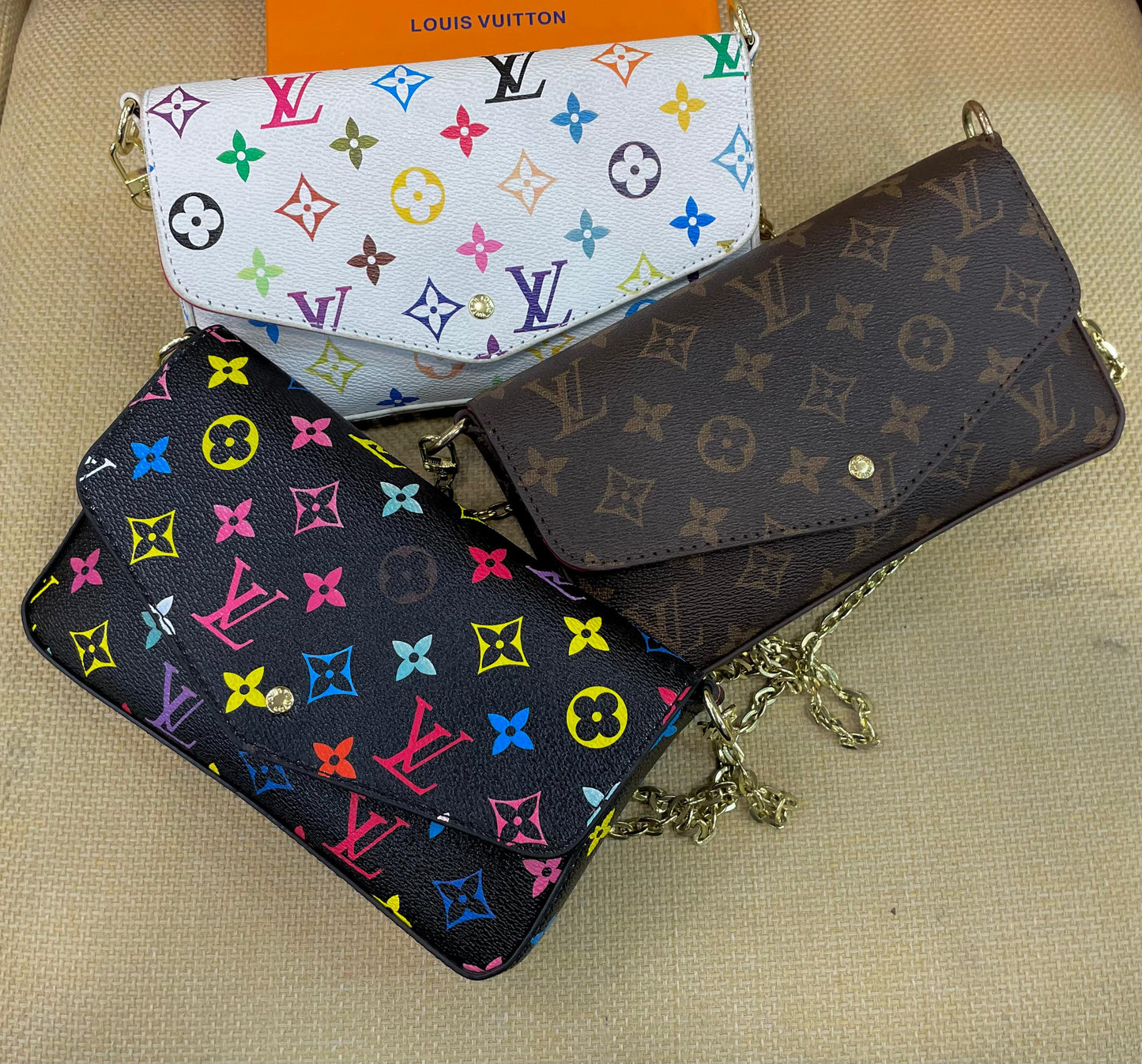 Louis Vuitton Félicie Pochette Monogram Chain Bag