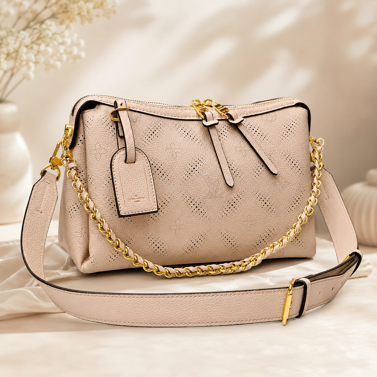 Louis Vuitton Hand It All PM Mahina Leather Bag