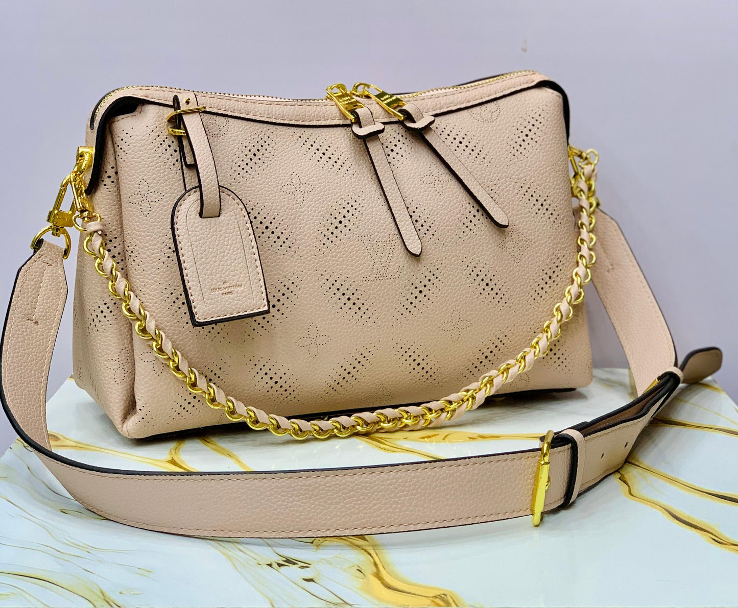 Louis Vuitton Hand It All PM Mahina Leather Bag