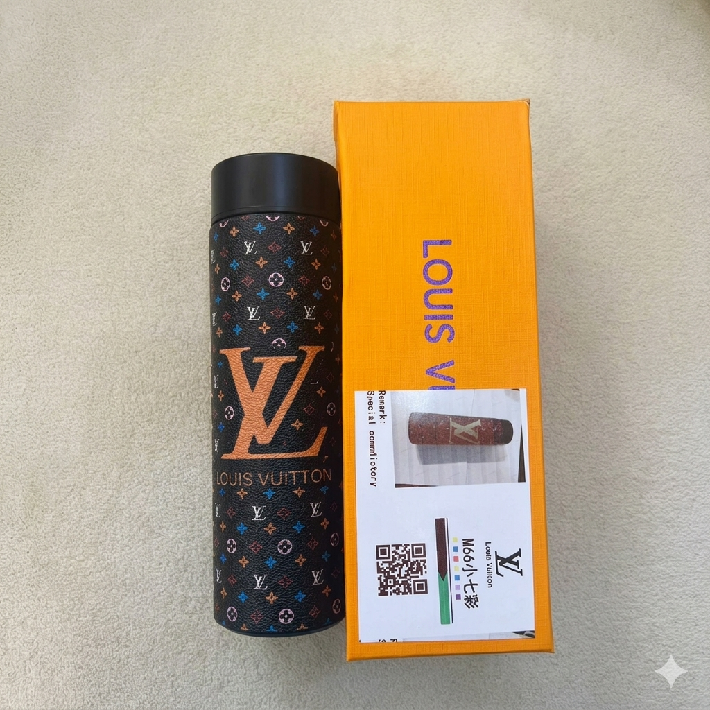 Louis Vuitton Inspired Thermal Bottle