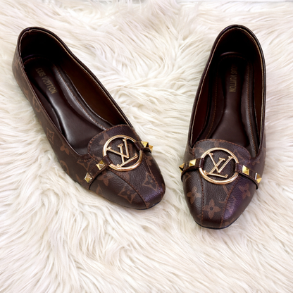 Lo-uis Vuitton LV Monogram Ballet Flats
