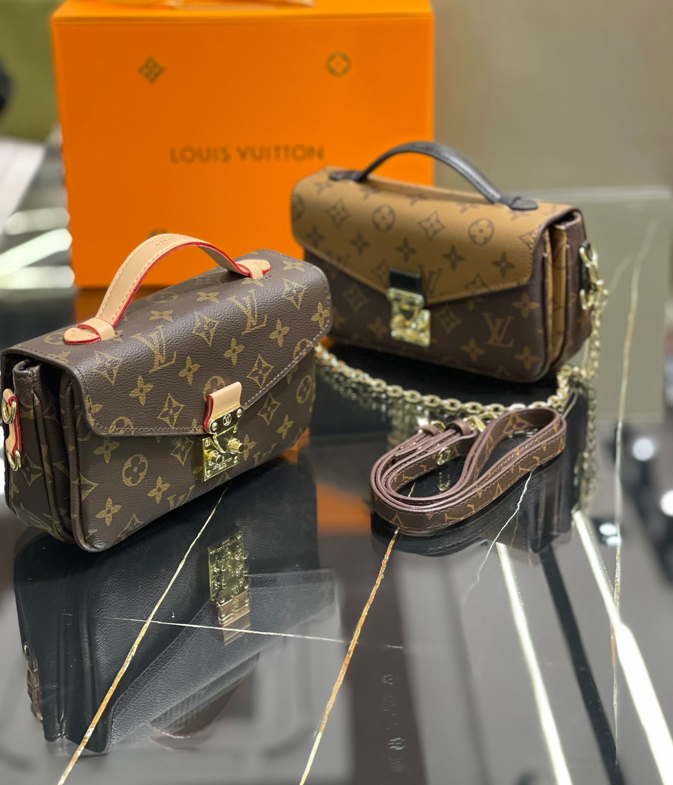 Louis Vuitton Mini Pochette Trunk Style Shoulder Bag