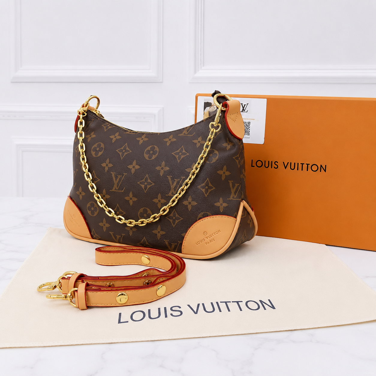 Louis Vuitton Monogram Boulogne Style Shoulder Bag