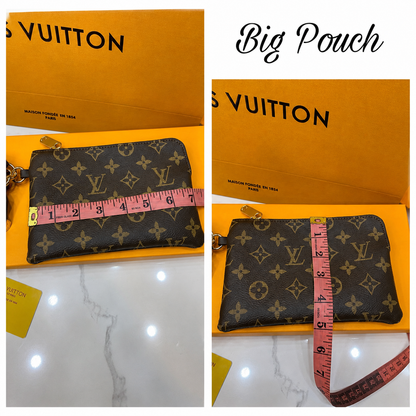 Louis Vuitton Monogram Canvas Wristlet Pouch Set