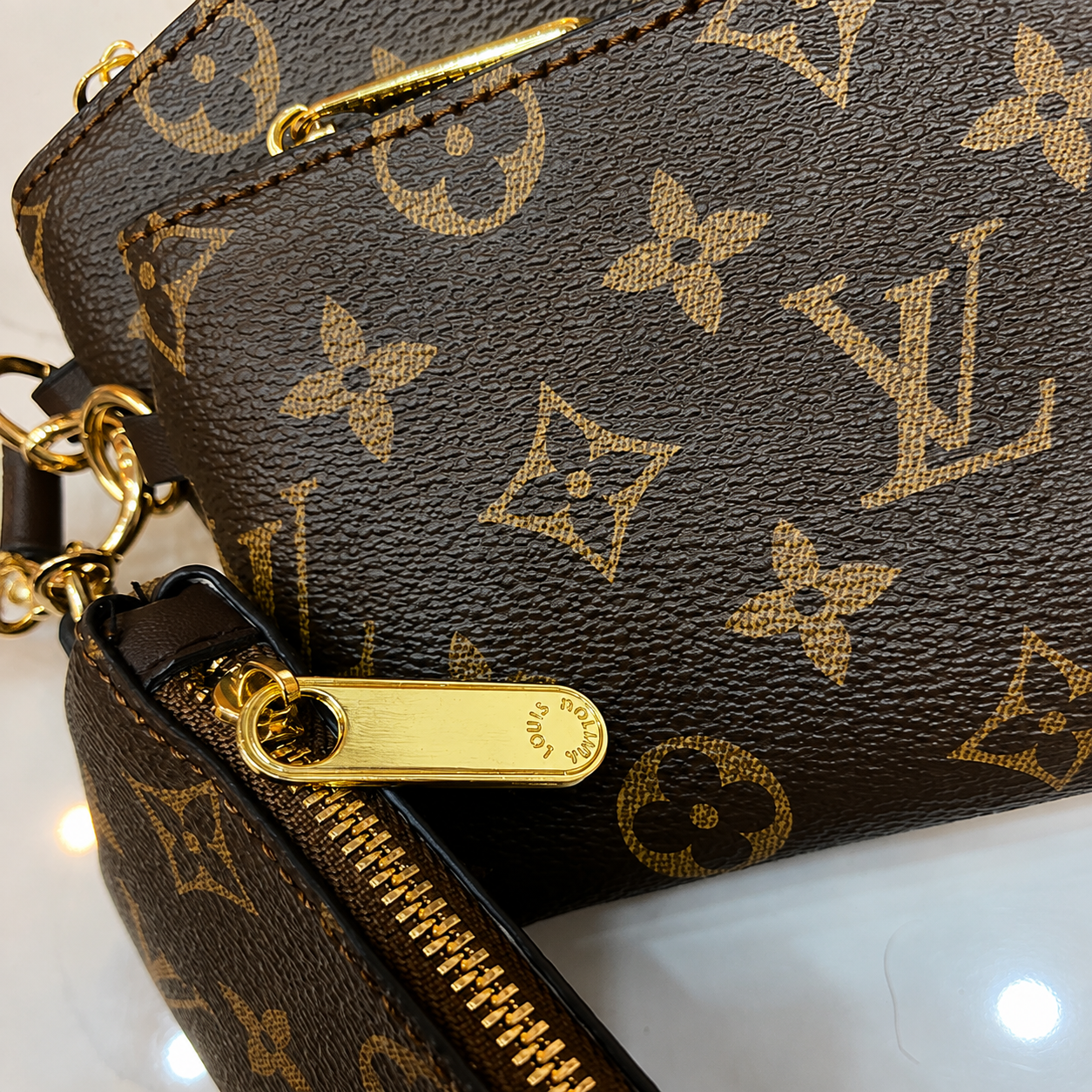 Louis Vuitton Monogram Canvas Wristlet Pouch Set