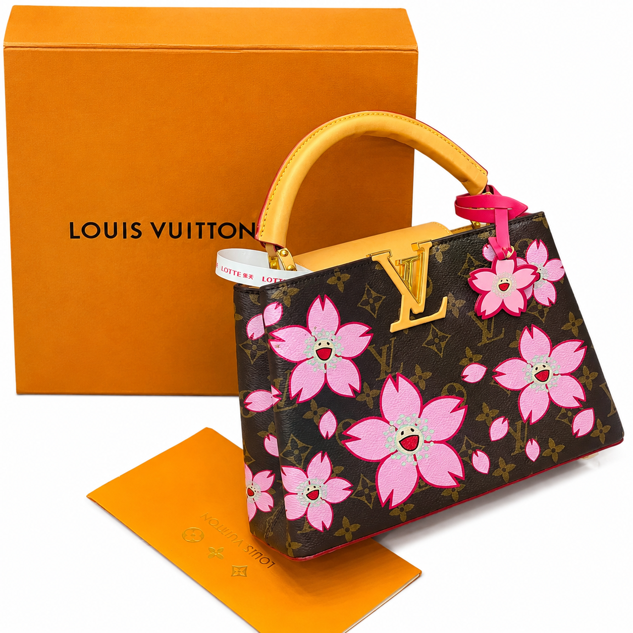 Louis Vuitton Monogram Cherry Blossom Floral Top Handle Bag